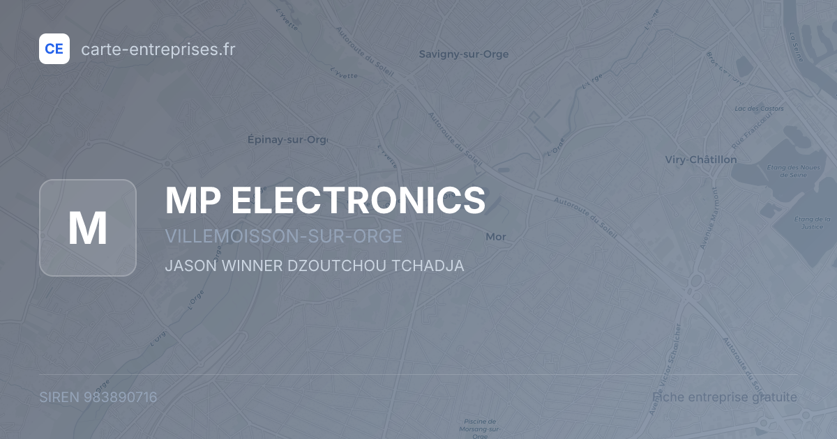 MP ELECTRONICS — 983890716 — fiche entreprise