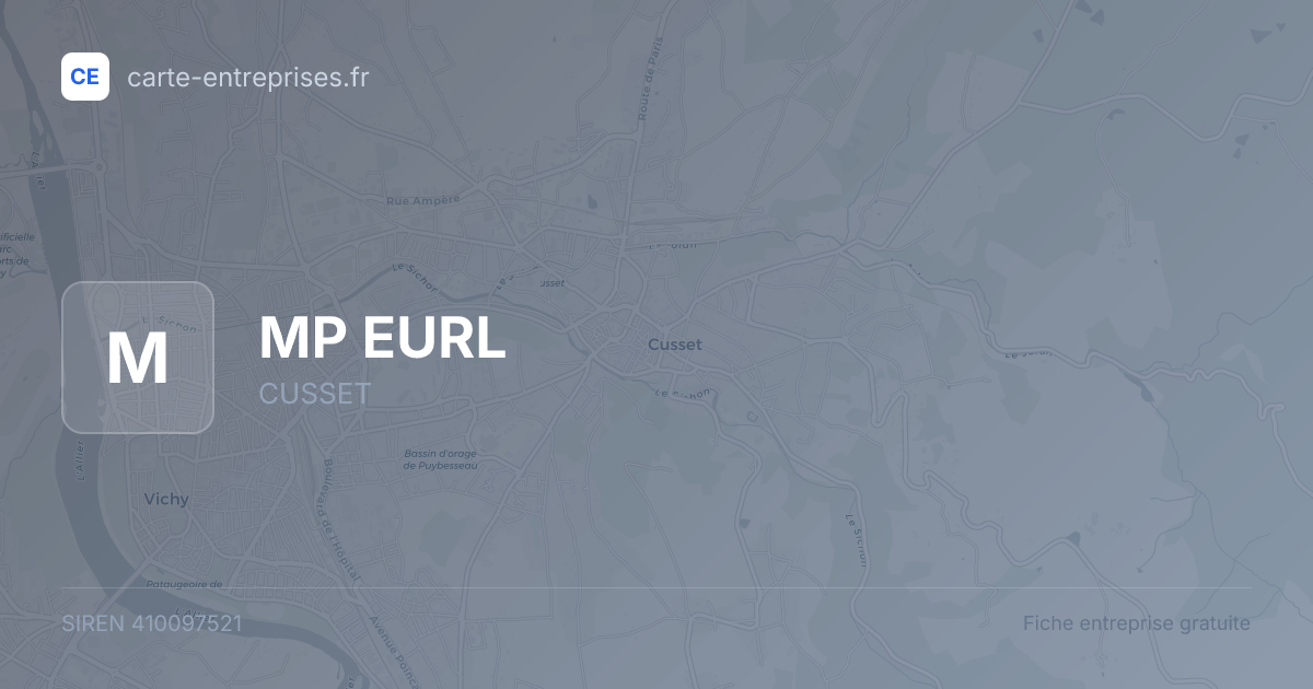 MP EURL — 410097521 — fiche entreprise