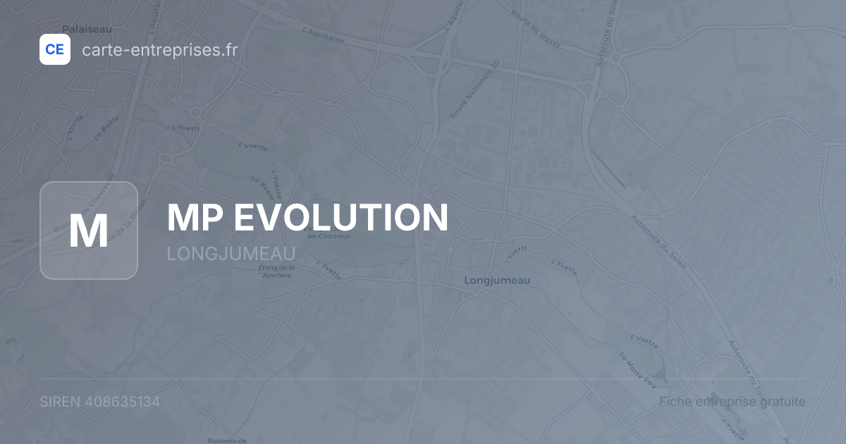 MP EVOLUTION — 408635134 — fiche entreprise