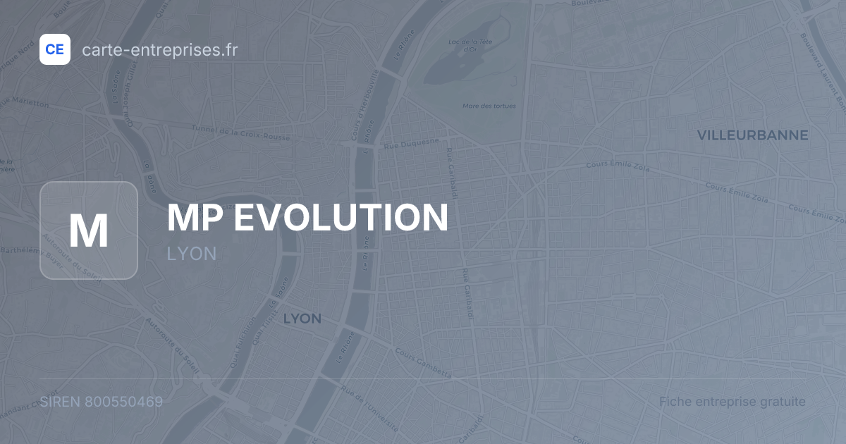 MP EVOLUTION — 800550469 — fiche entreprise