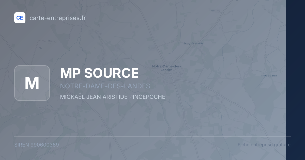 MP SOURCE — 990600389 — fiche entreprise