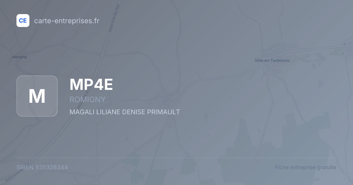 MP4E — 935328344 — fiche entreprise