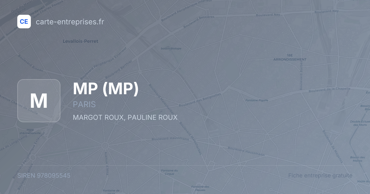 MP — 978095545 — fiche entreprise