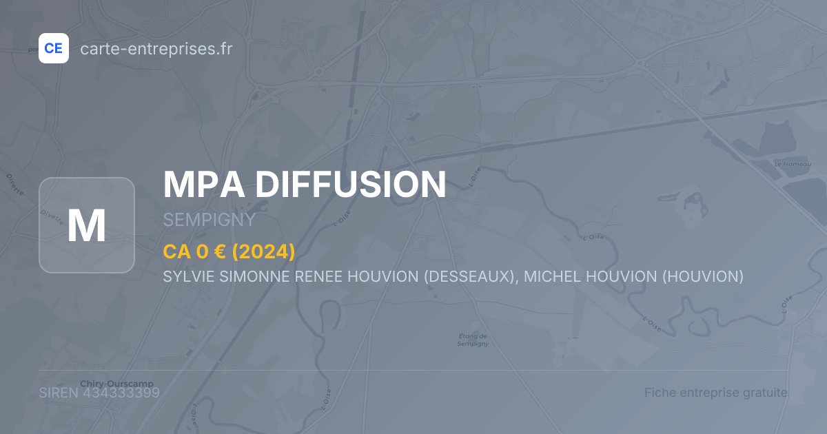 MPA DIFFUSION — 434333399 — fiche entreprise