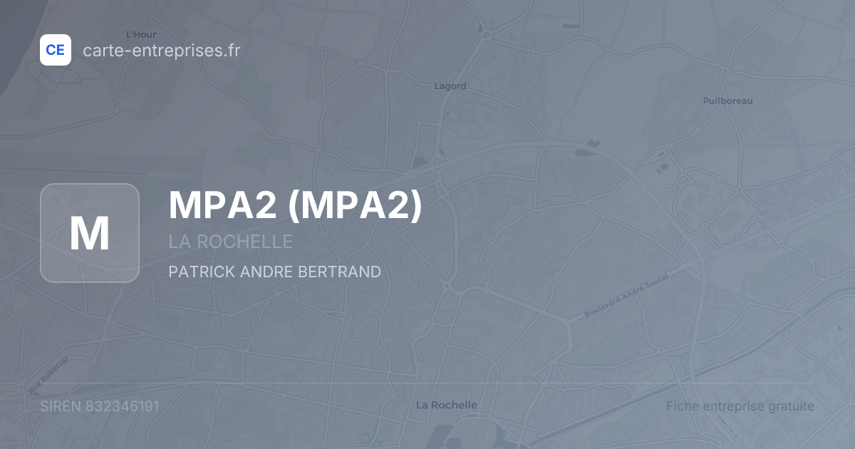 MPA2 — 832346191 — fiche entreprise