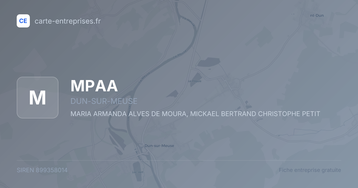 MPAA — 899358014 — fiche entreprise