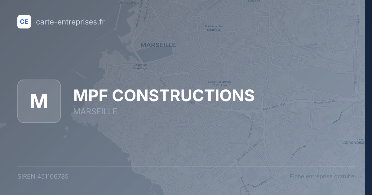 MPF CONSTRUCTIONS — 451106785 — fiche entreprise
