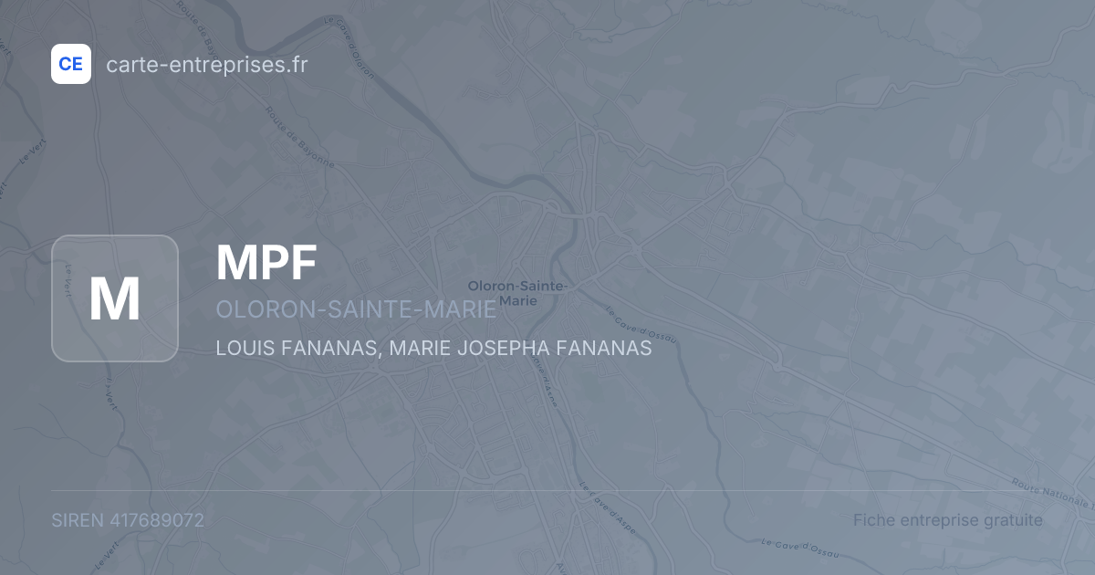 MPF — 417689072 — fiche entreprise