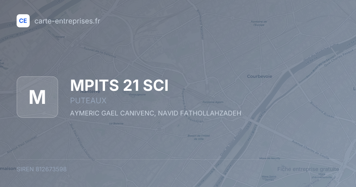 MPITS 21 SCI — 812673598 — fiche entreprise