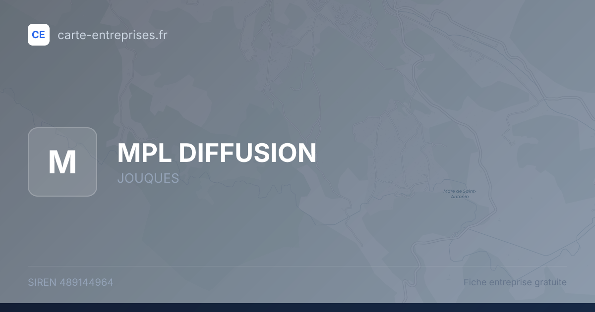 MPL DIFFUSION — 489144964 — fiche entreprise
