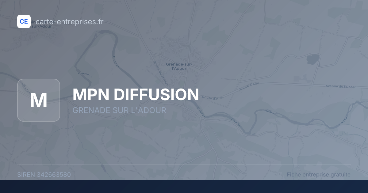 MPN DIFFUSION — 342663580 — fiche entreprise