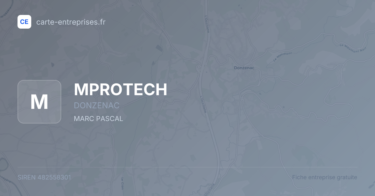 MPROTECH — 482558301 — fiche entreprise