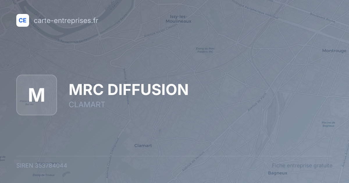 MRC DIFFUSION — 353784044 — fiche entreprise