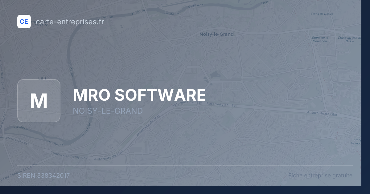MRO SOFTWARE — 338342017 — fiche entreprise