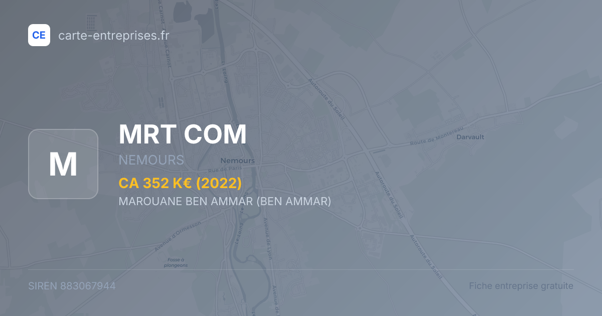 MRT COM — 883067944 — fiche entreprise