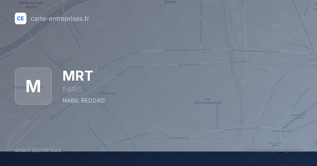 MRT — 892407933 — fiche entreprise