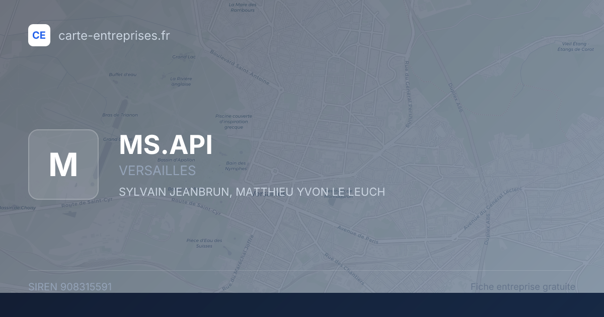 MS.API — 908315591 — fiche entreprise