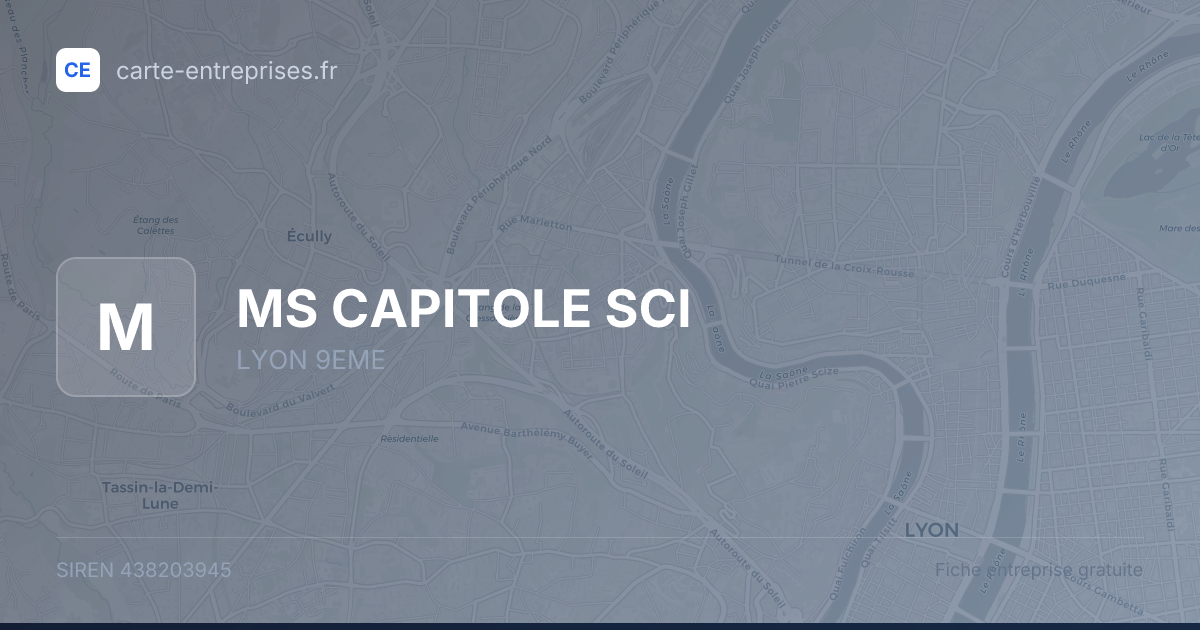 MS CAPITOLE SCI — 438203945 — fiche entreprise