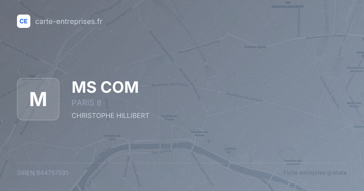 MS COM — 844757591 — fiche entreprise