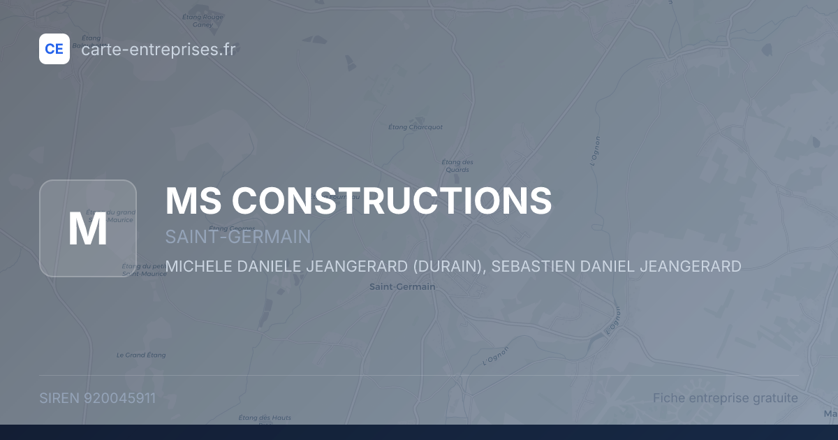 MS CONSTRUCTIONS — 920045911 — fiche entreprise