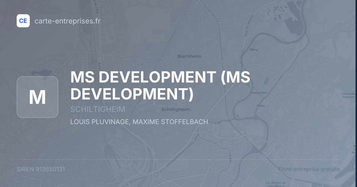 MS DEVELOPMENT — 913650131 — fiche entreprise