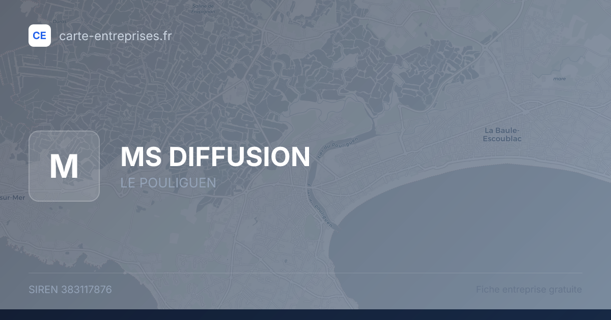 MS DIFFUSION — 383117876 — fiche entreprise