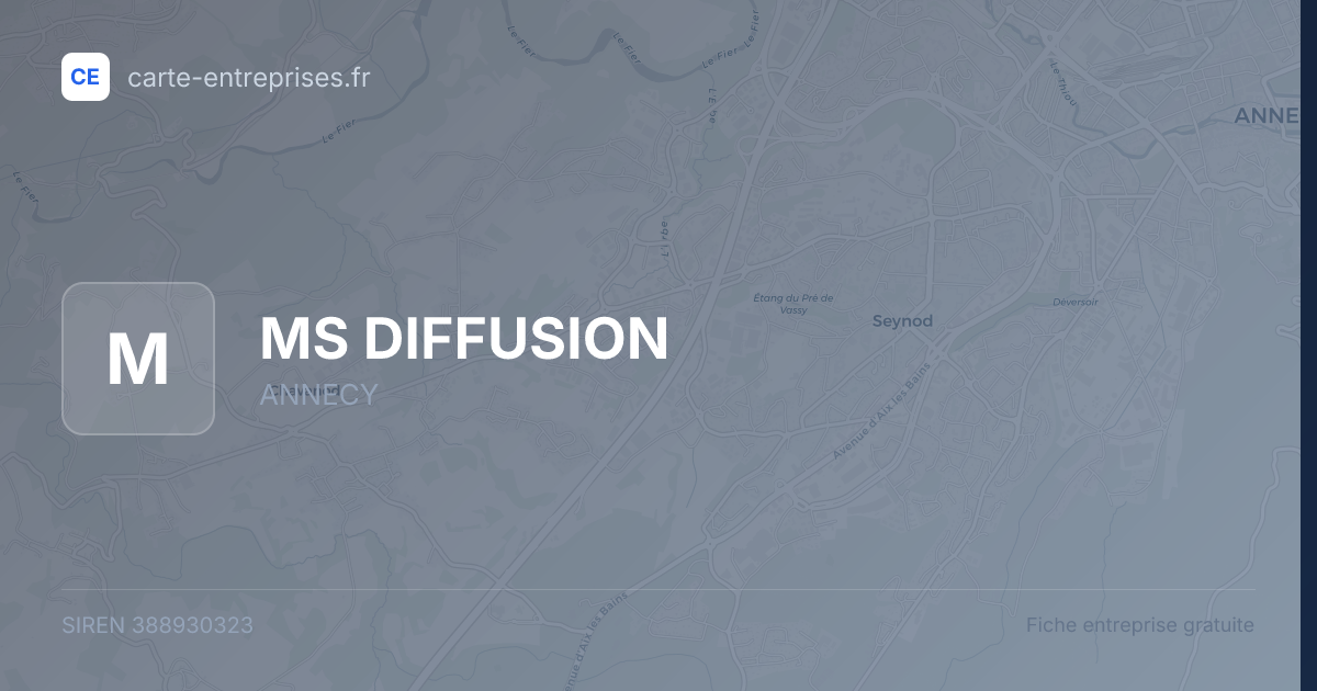 MS DIFFUSION — 388930323 — fiche entreprise