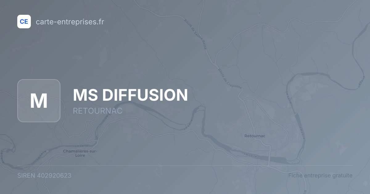 MS DIFFUSION — 402920623 — fiche entreprise