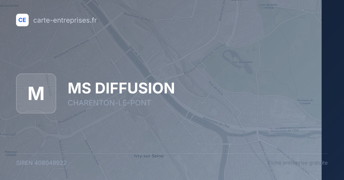 MS DIFFUSION — 408049922 — fiche entreprise