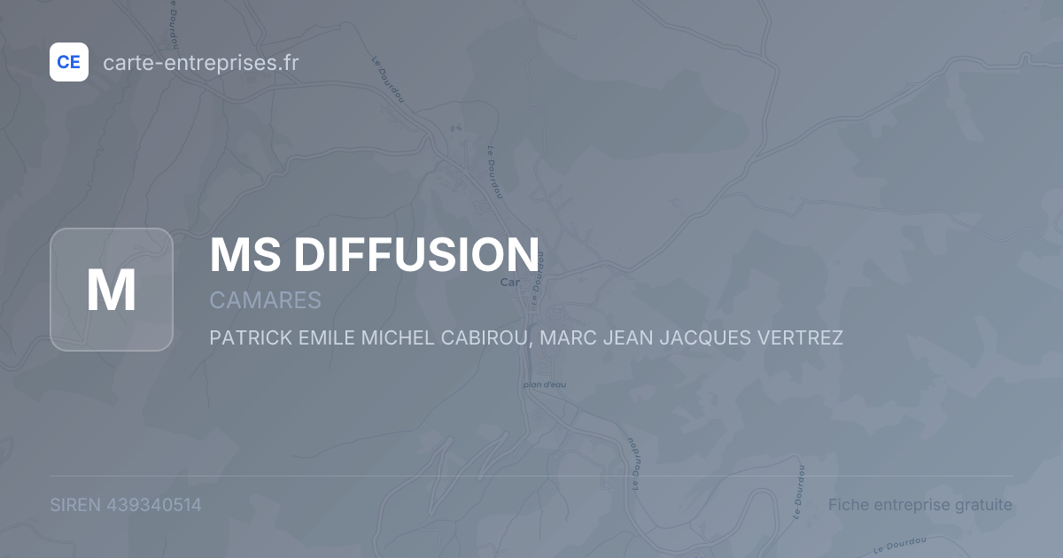 MS DIFFUSION — 439340514 — fiche entreprise