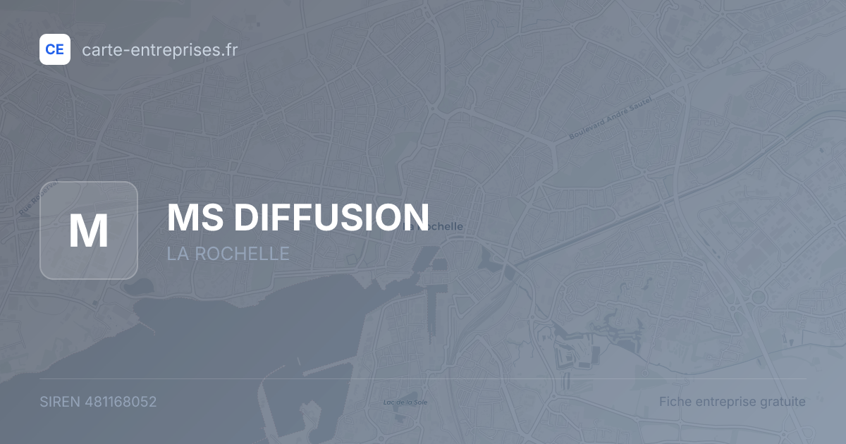 MS DIFFUSION — 481168052 — fiche entreprise
