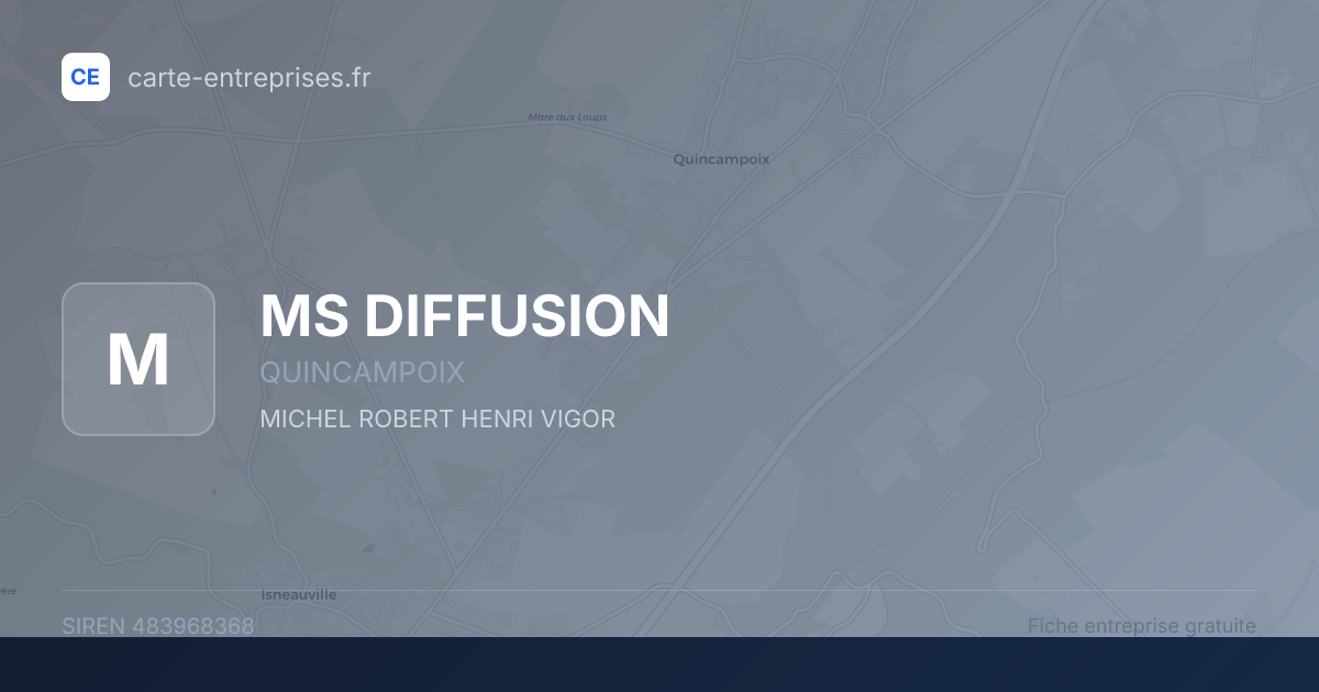 MS DIFFUSION — 483968368 — fiche entreprise
