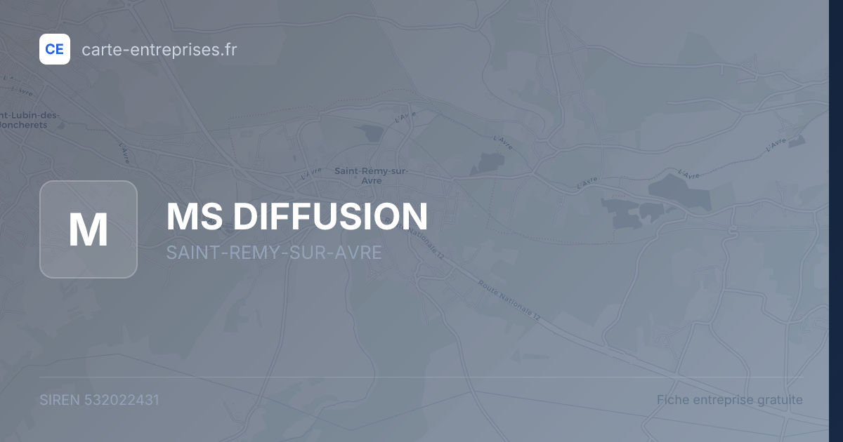 MS DIFFUSION — 532022431 — fiche entreprise