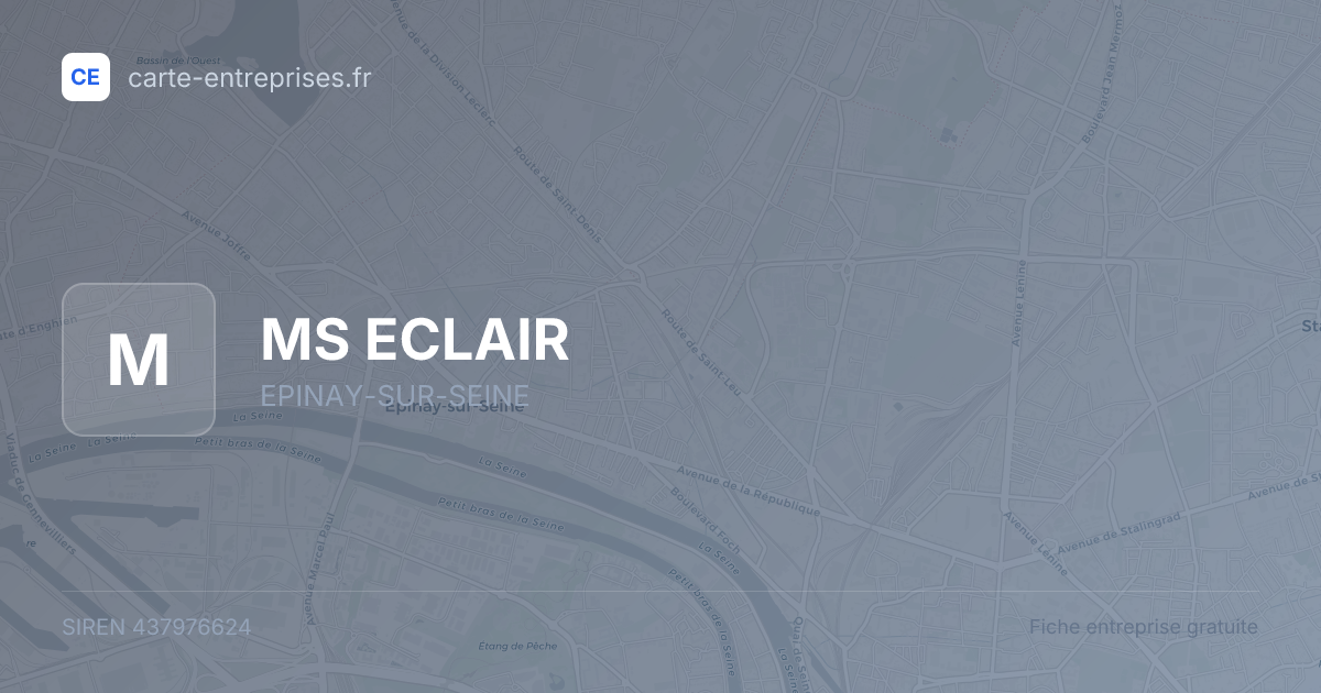 MS ECLAIR — 437976624 — fiche entreprise
