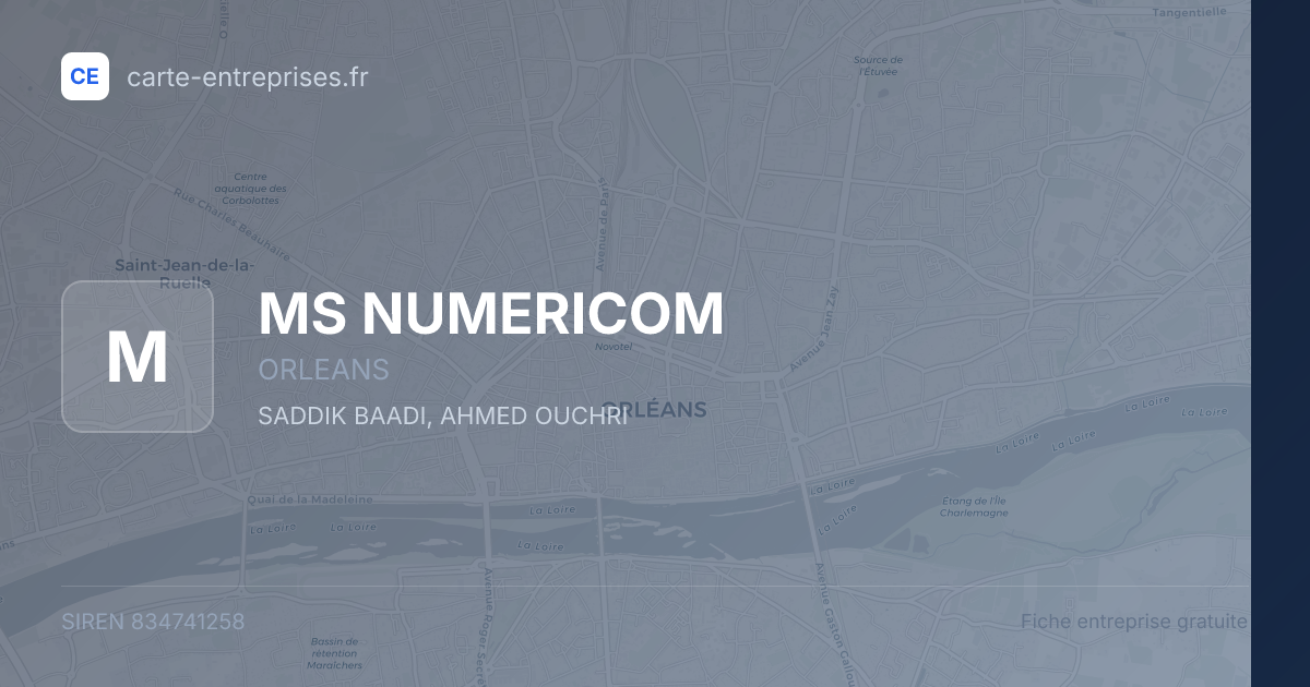 MS NUMERICOM — 834741258 — fiche entreprise