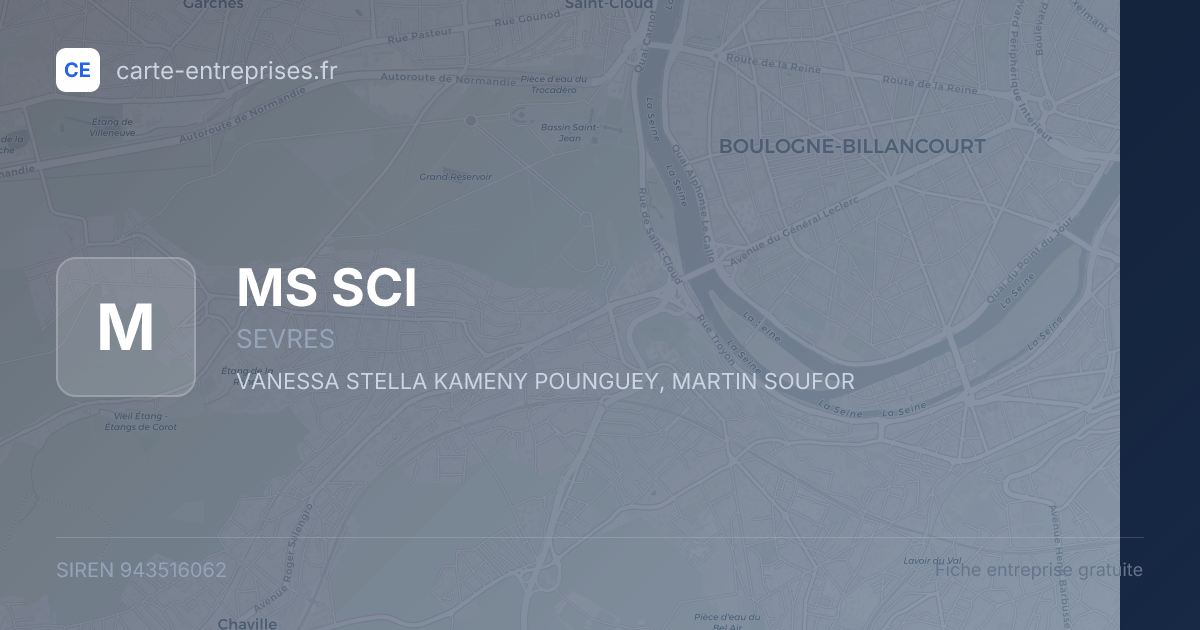 MS SCI — 943516062 — fiche entreprise