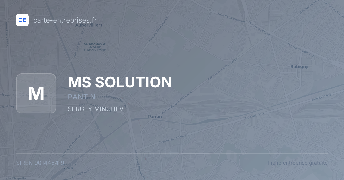 MS SOLUTION — 901446419 — fiche entreprise