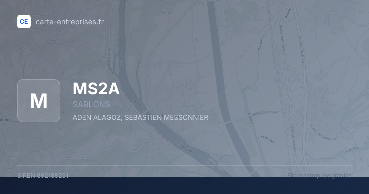 MS2A — 892188251 — fiche entreprise