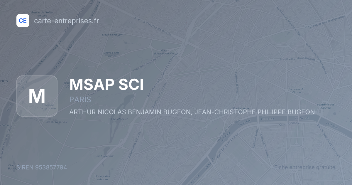 MSAP SCI — 953857794 — fiche entreprise