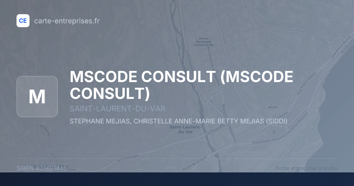 MSCODE CONSULT — 403671845 — fiche entreprise