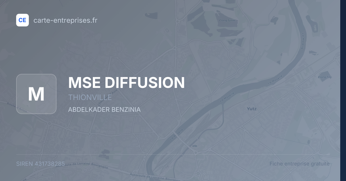 MSE DIFFUSION — 431738285 — fiche entreprise