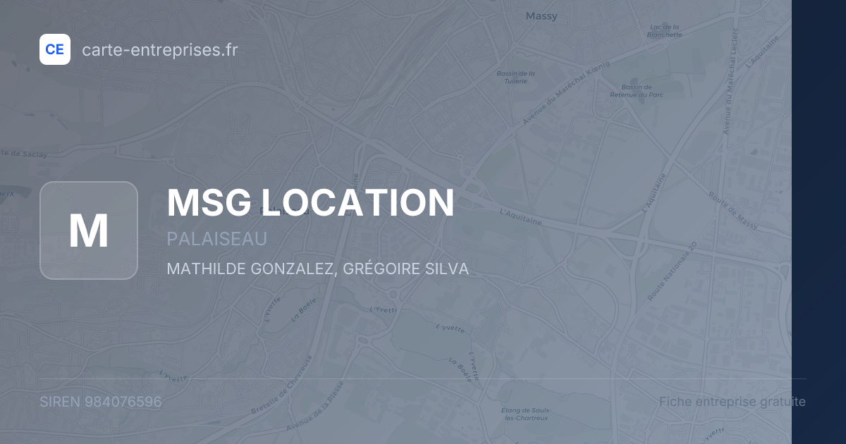 MSG LOCATION — 984076596 — fiche entreprise