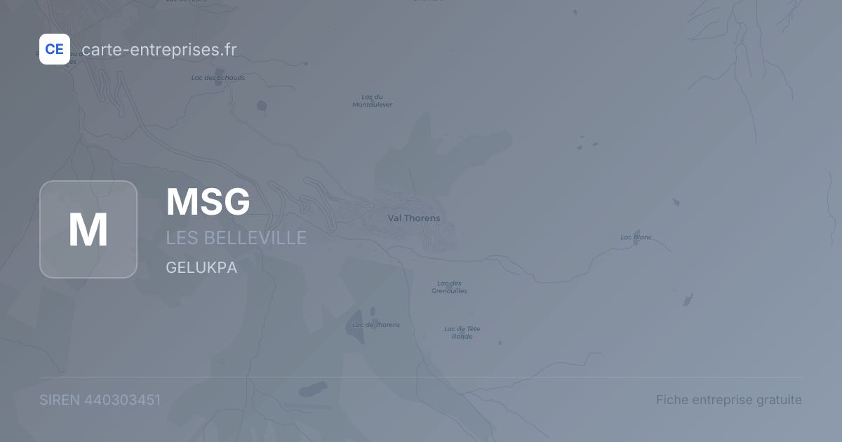 MSG — 440303451 — fiche entreprise