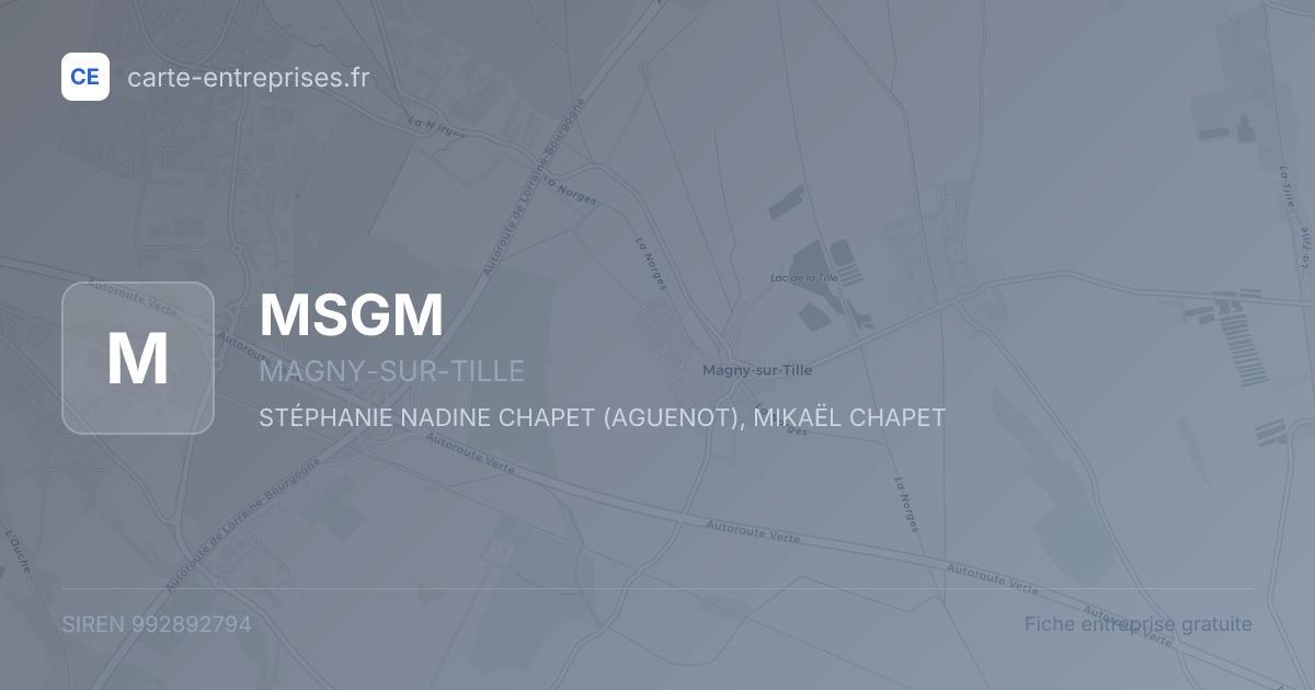 MSGM — 992892794 — fiche entreprise