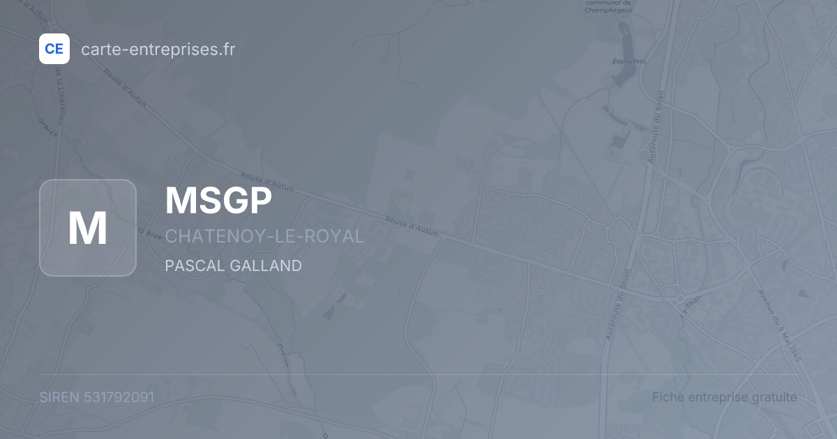 MSGP — 531792091 — fiche entreprise
