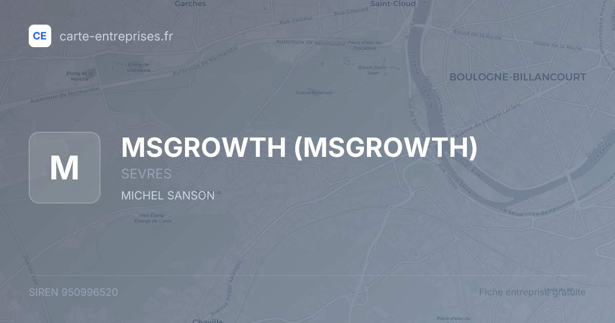 MSGROWTH — 950996520 — fiche entreprise