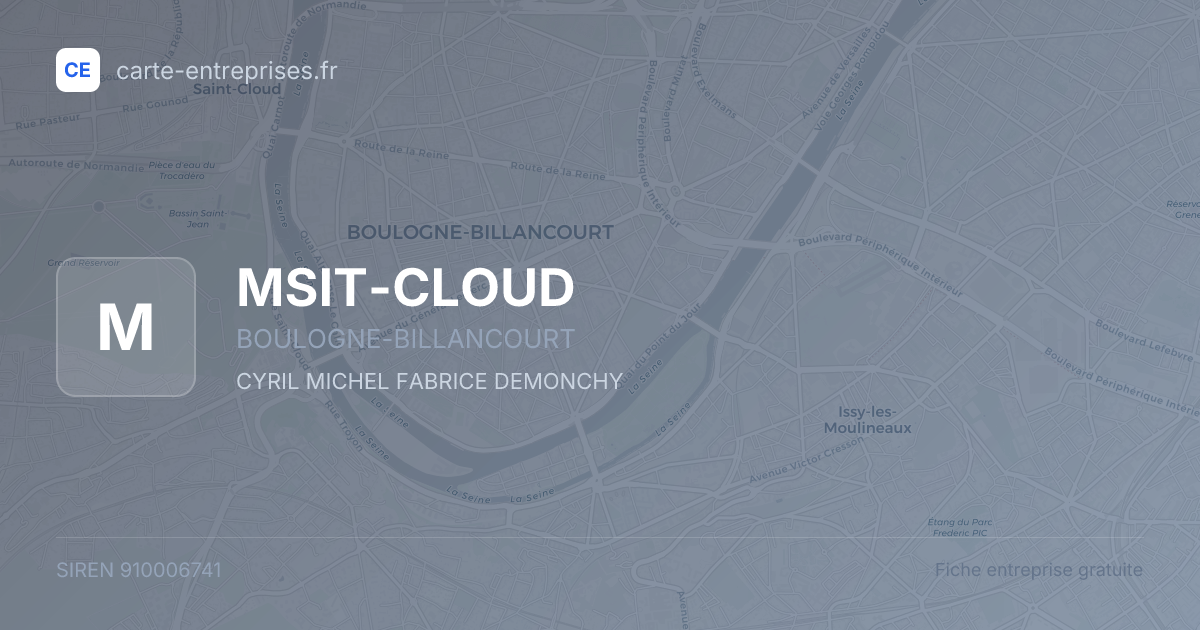 MSIT-CLOUD — 910006741 — fiche entreprise