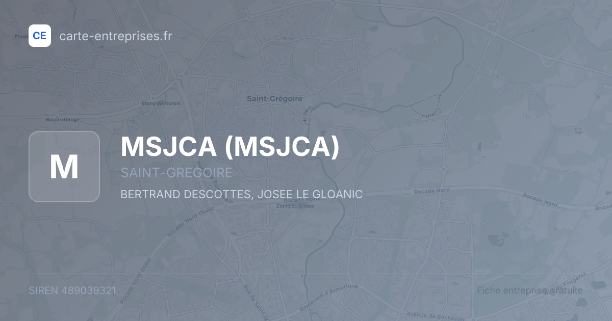 MSJCA — 489039321 — fiche entreprise