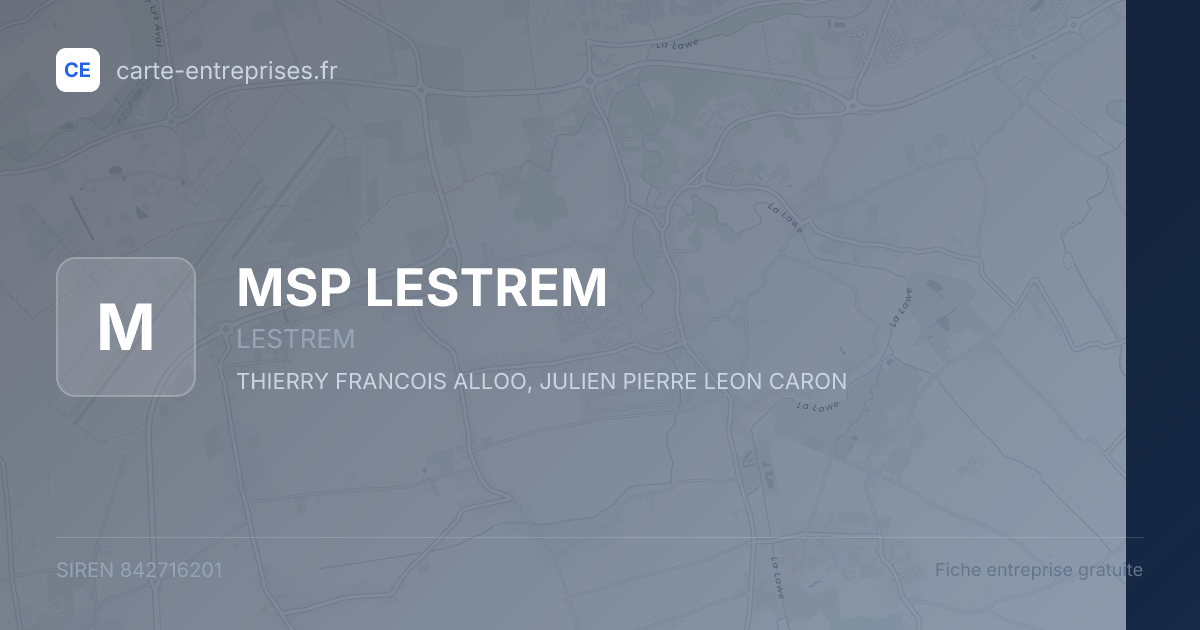 MSP LESTREM — 842716201 — fiche entreprise