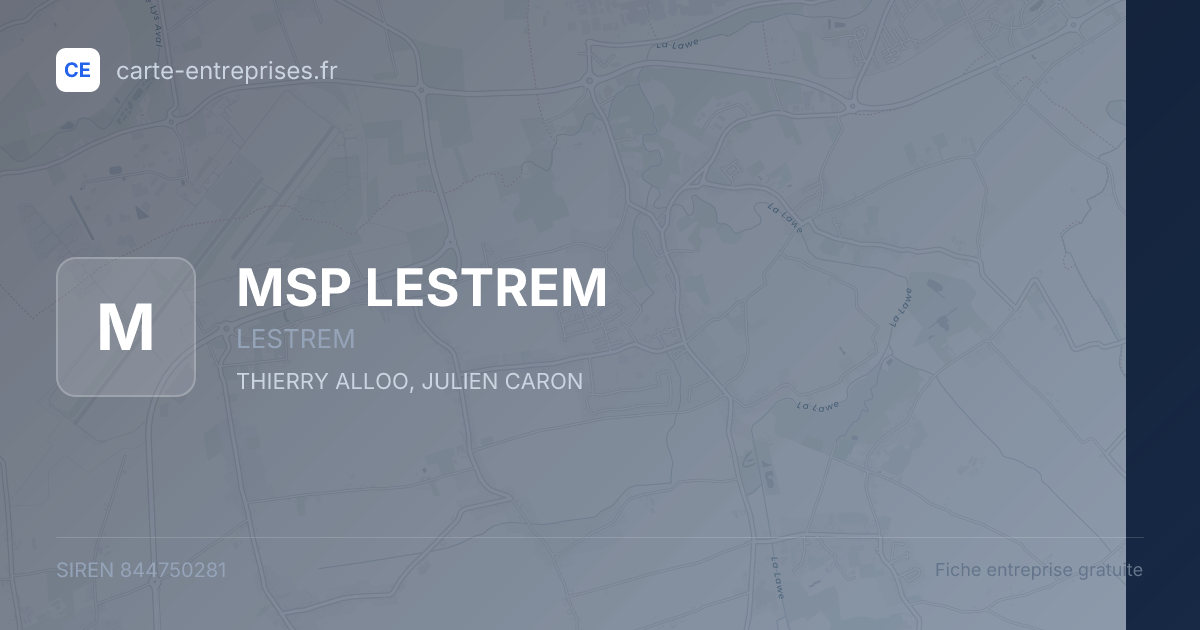 MSP LESTREM — 844750281 — fiche entreprise